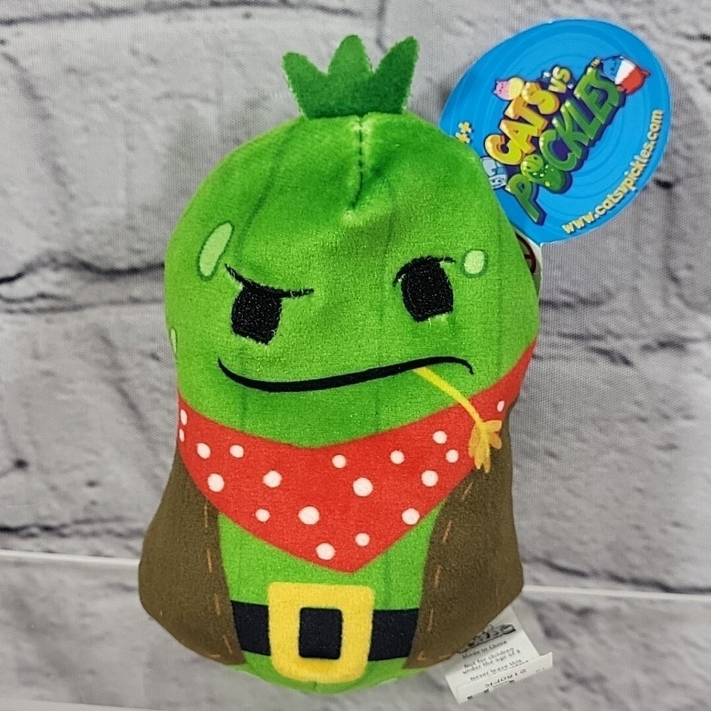 Cats Vs Pickles The Cuke Giddy Up #320 4" Collectible Plush Toy With‎ Tag